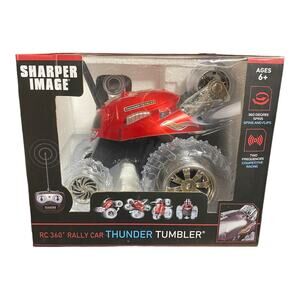 Sharper Image RC 360 Rally Car Thunder Tumbler Remote Control - Red  NEW Gift A